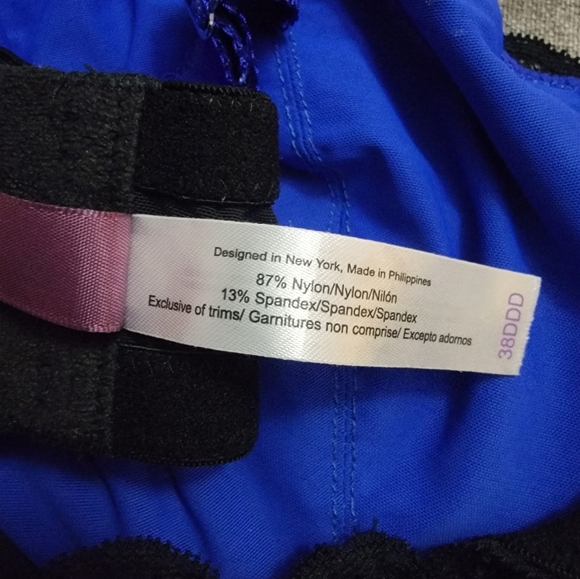 Adore Me Bra Size 38DDD Blue/Black - Picture 5 of 10